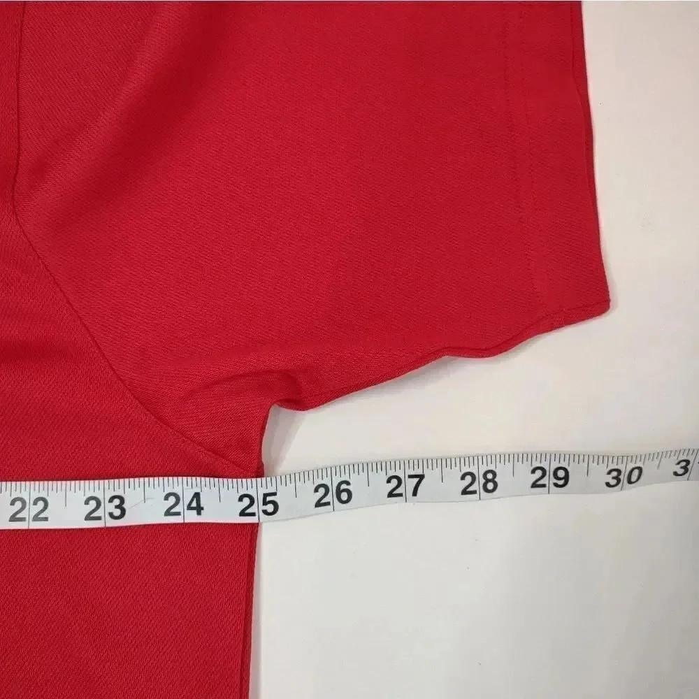 Adidas Golf Polo Shirt Belleair Florida Red size Large